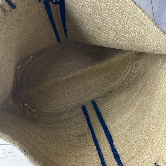 NWT Antik Kraft Jute Handmade Floral Print Tote - Picture 5 of 10